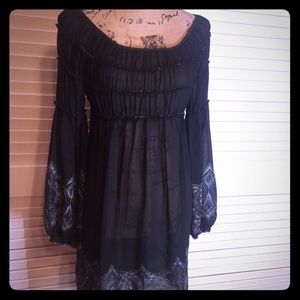 M.S.S.P. Bohemian Black Dress